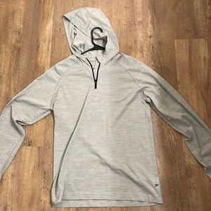 Grey Mens Fabletics Running Hoodie